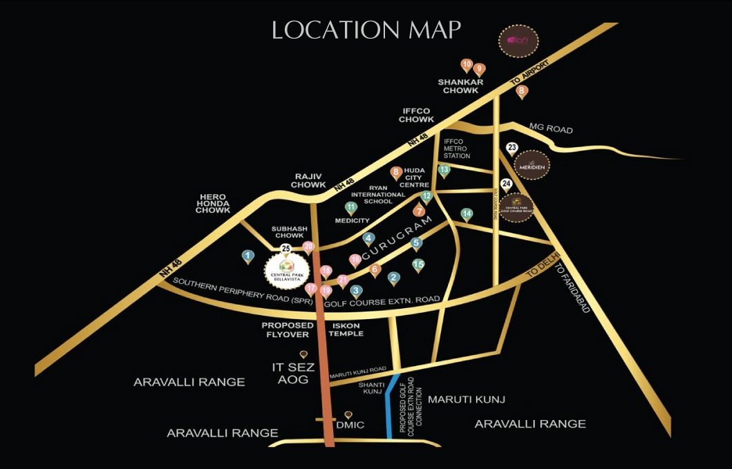 location Central Park Bellasera